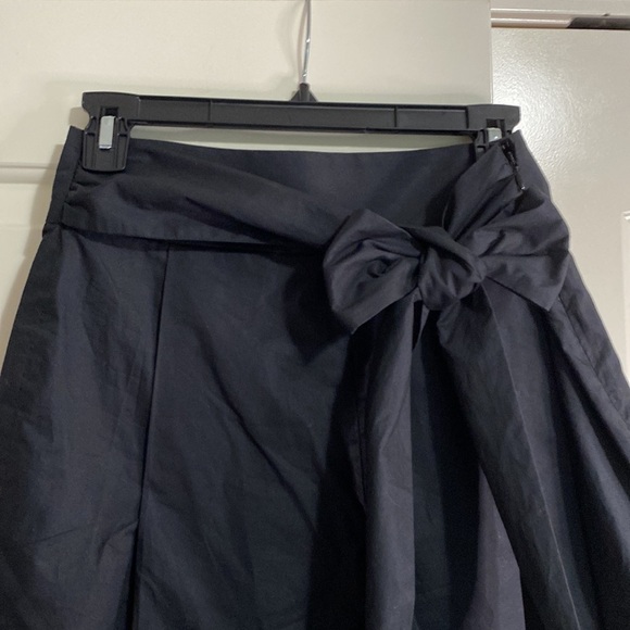 J CREW Poplin Tie Waist Shorts Black Pockets Cotton Sz 4 NEW - Picture 5 of 12